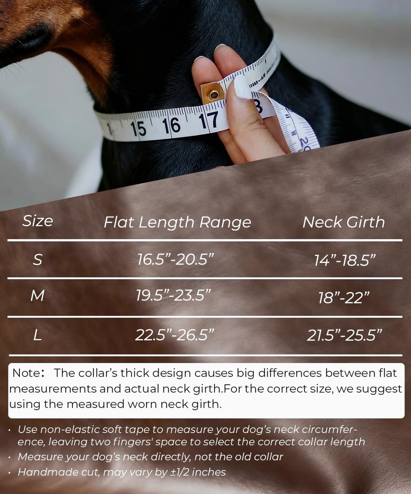 Genuine Leather Dog Collar 2.2 in Wide for Large Dogs Heavy Duty, BN-SL-L | H…