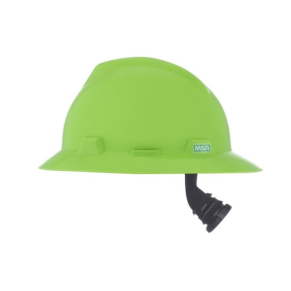 Msa Safety 815570 V-Gard Slotted Full Brim Hard Hat, Fas-Trac Iii Suspension,
