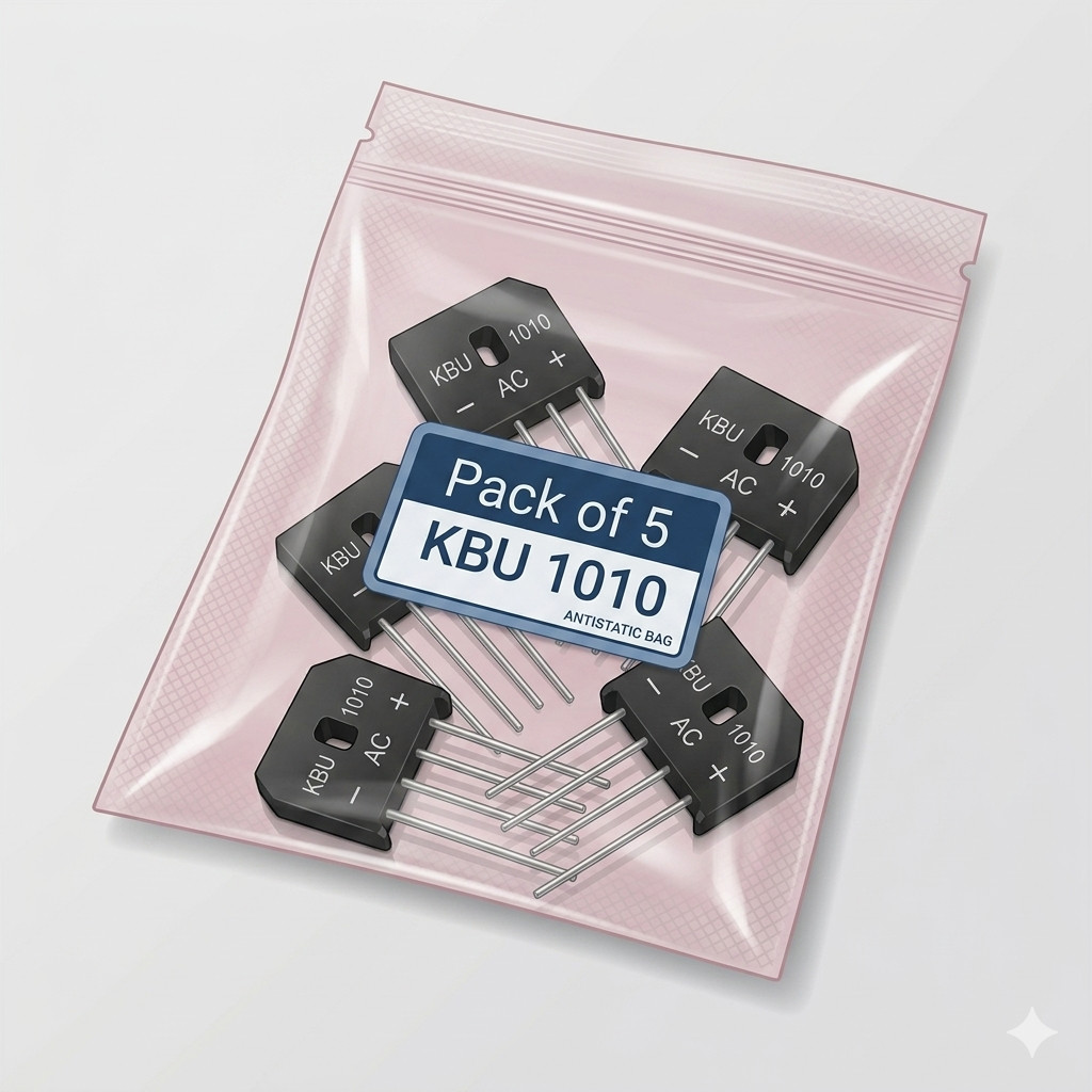 Single Phase 10A 1000V KBU1010 Diode Bridge Rectifiers 4pin KBU-1010 x (5 PCS)