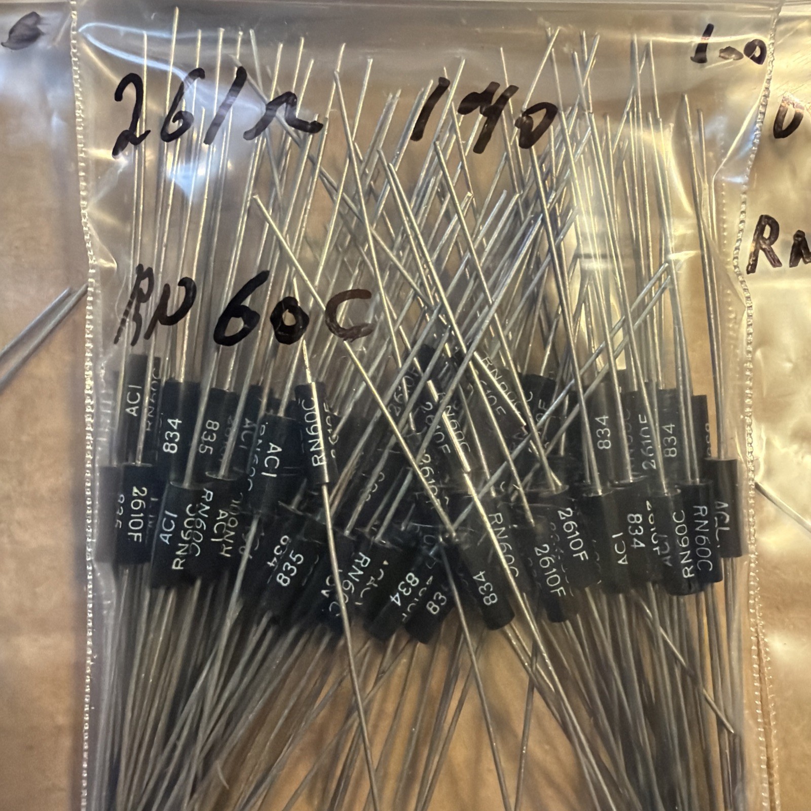 450pc Group Lot Of RESISTORS Dale & Other Mfg Look At Pictures New & Used #8