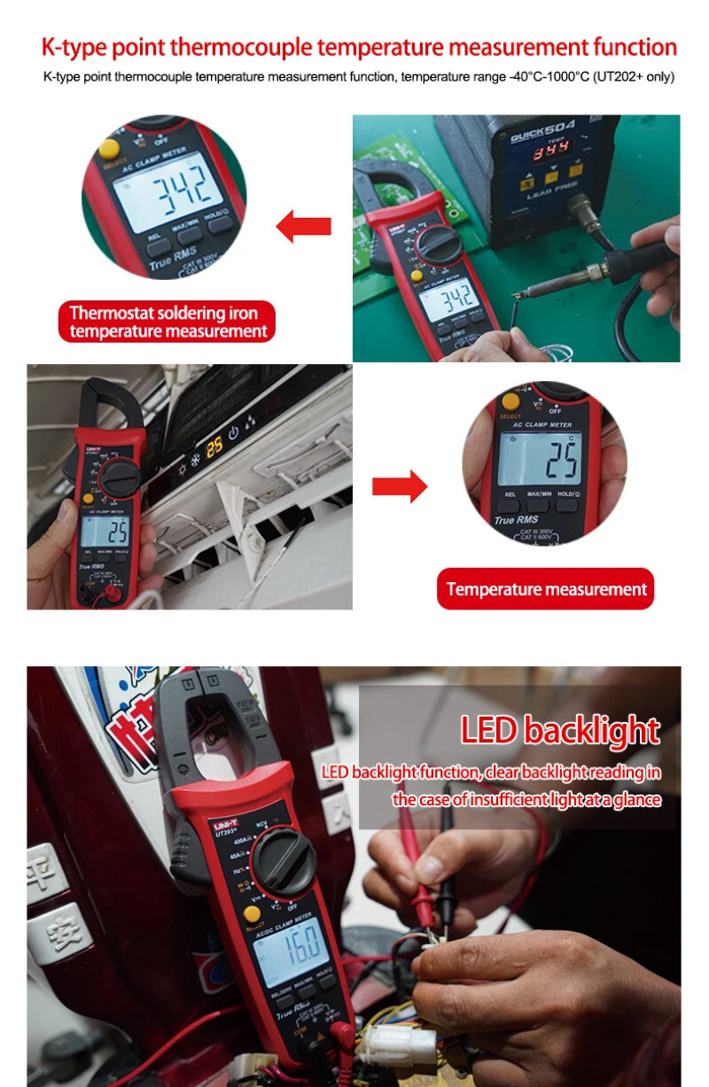 Clamp Meter Digital Tester Professional Voltmeter Pliers Ammeter Electric Tester