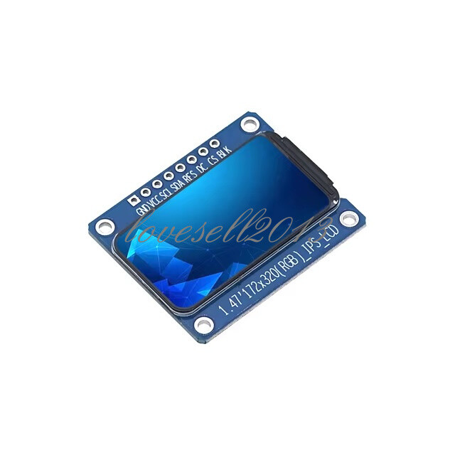 1.47 inch 172×320 SPI Full Color TFT HD IPS Screen LCD LED Display Module ST7789
