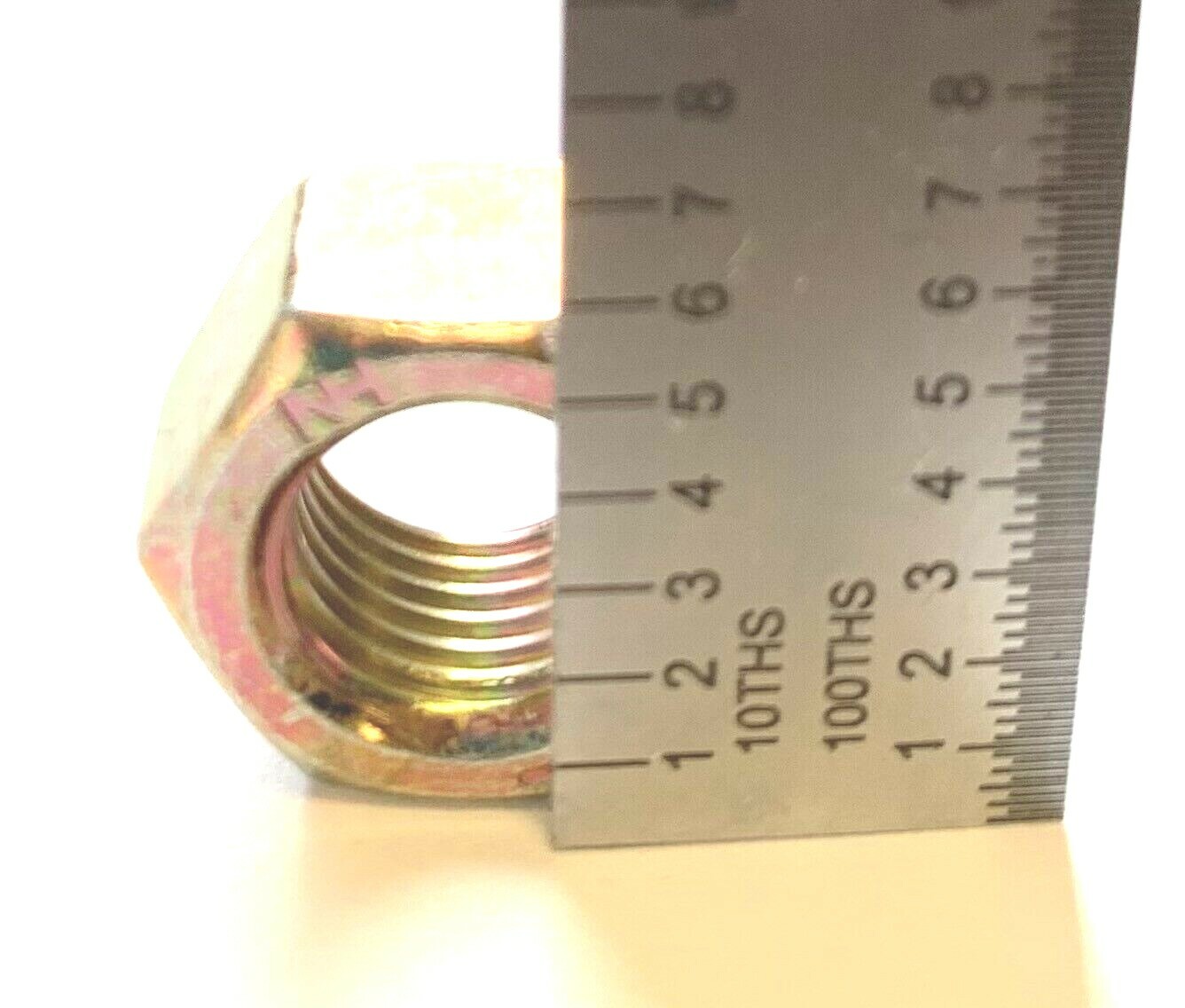 3/8-24 GRADE 8 HEX NUT – YELLOW ZINC PLATED — 3/8″ – 24 UNF- 50 PIECES PER PACK