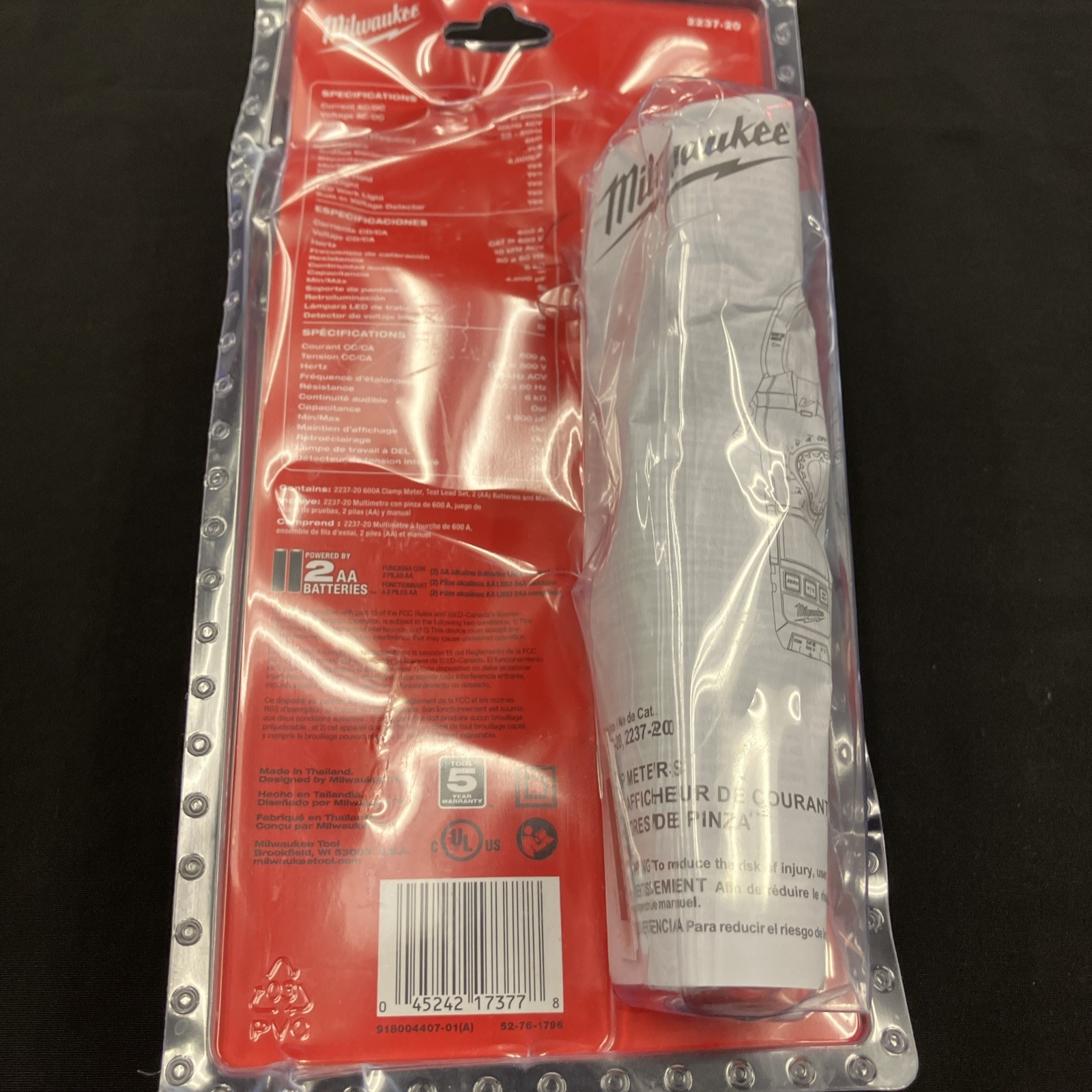 Milwaukee 2237-20 600 Amp AC/DC Digital Clamp Meter