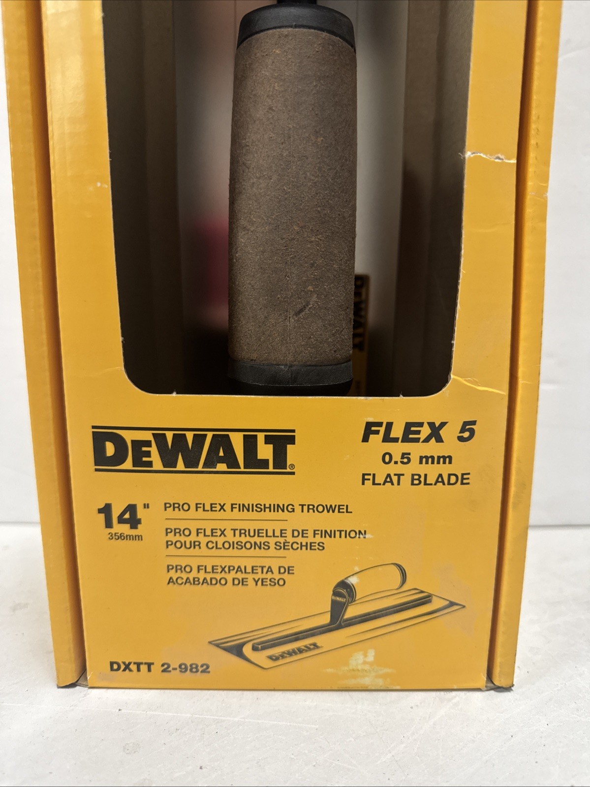 DEWALT Pro Drywall Finishing Trowel, 14 in. Stainless Steel Blade, DXTT 2-982