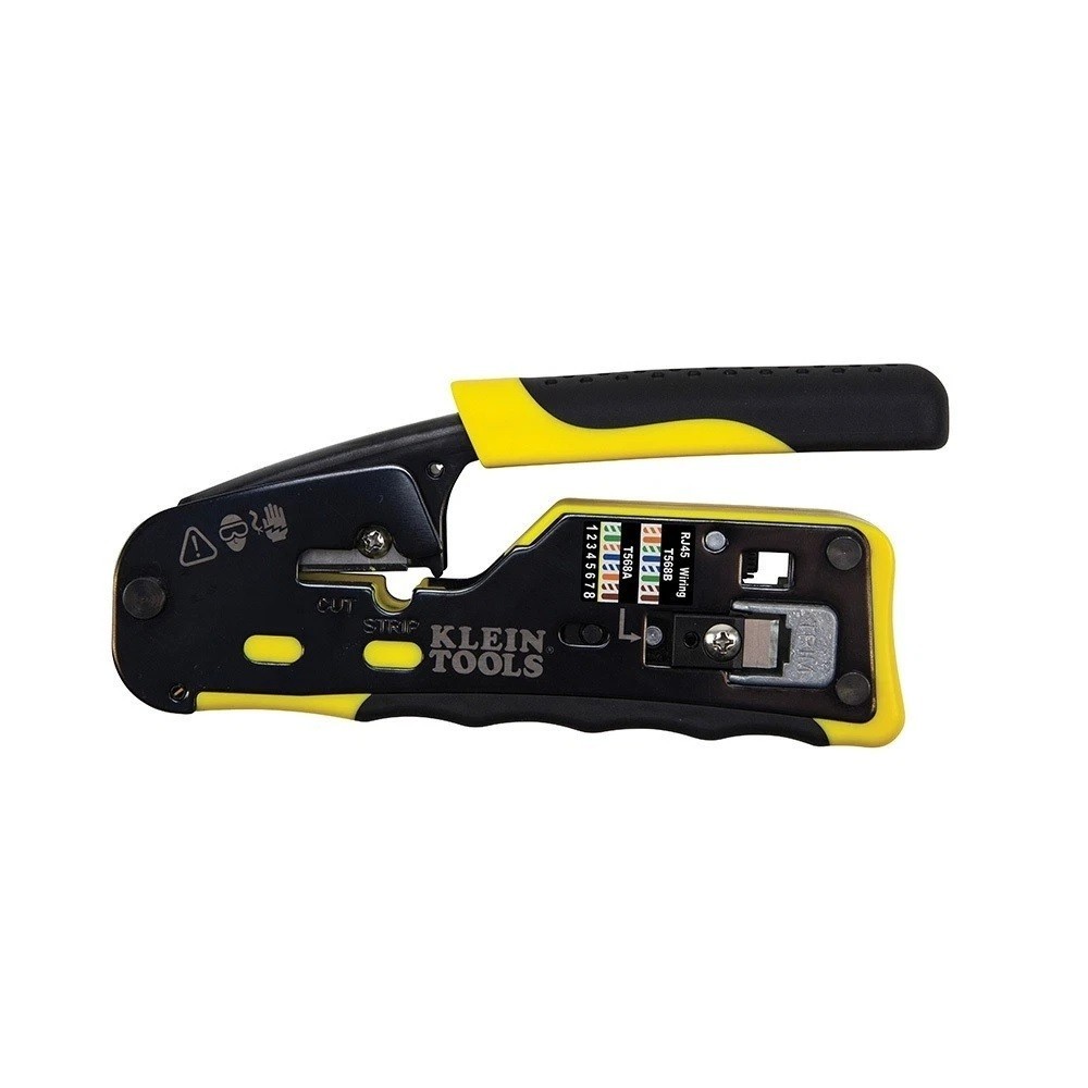 Klein Tools VDV226-110 Ratcheting Ethernet Crimper Cutter Pass-Thru RJ45 NEW🔥