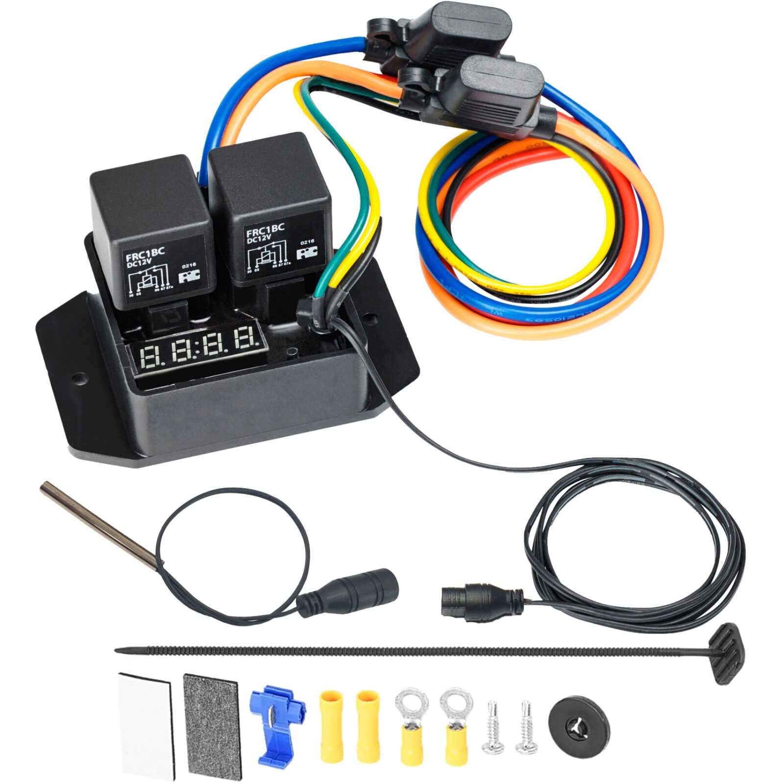 DIGITAL ADJUSTABLE ELECTRIC FAN CONTROLLER THERMOSTAT TEMP-ERATURE SWITCH WIRING