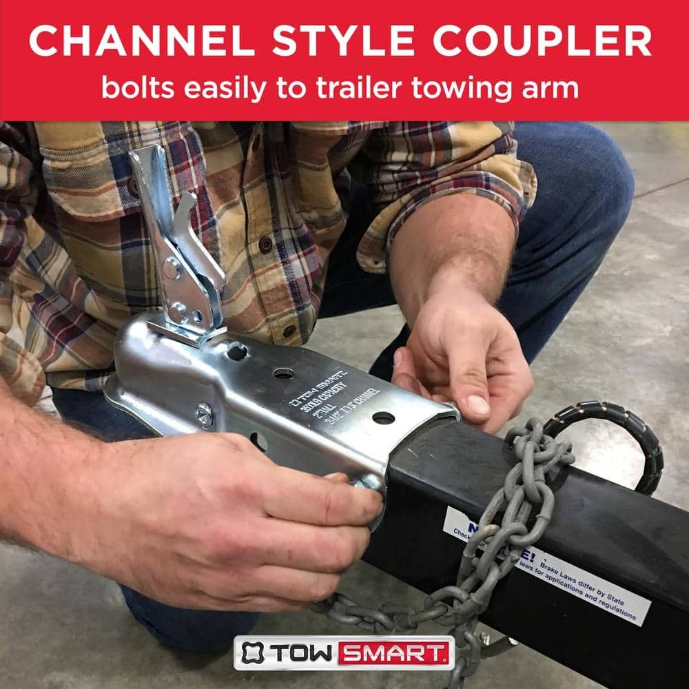 TowSmart Class 2, 2 in. Ball Coupler with 2-1/2 in. to 3 in. Adjustable Collars