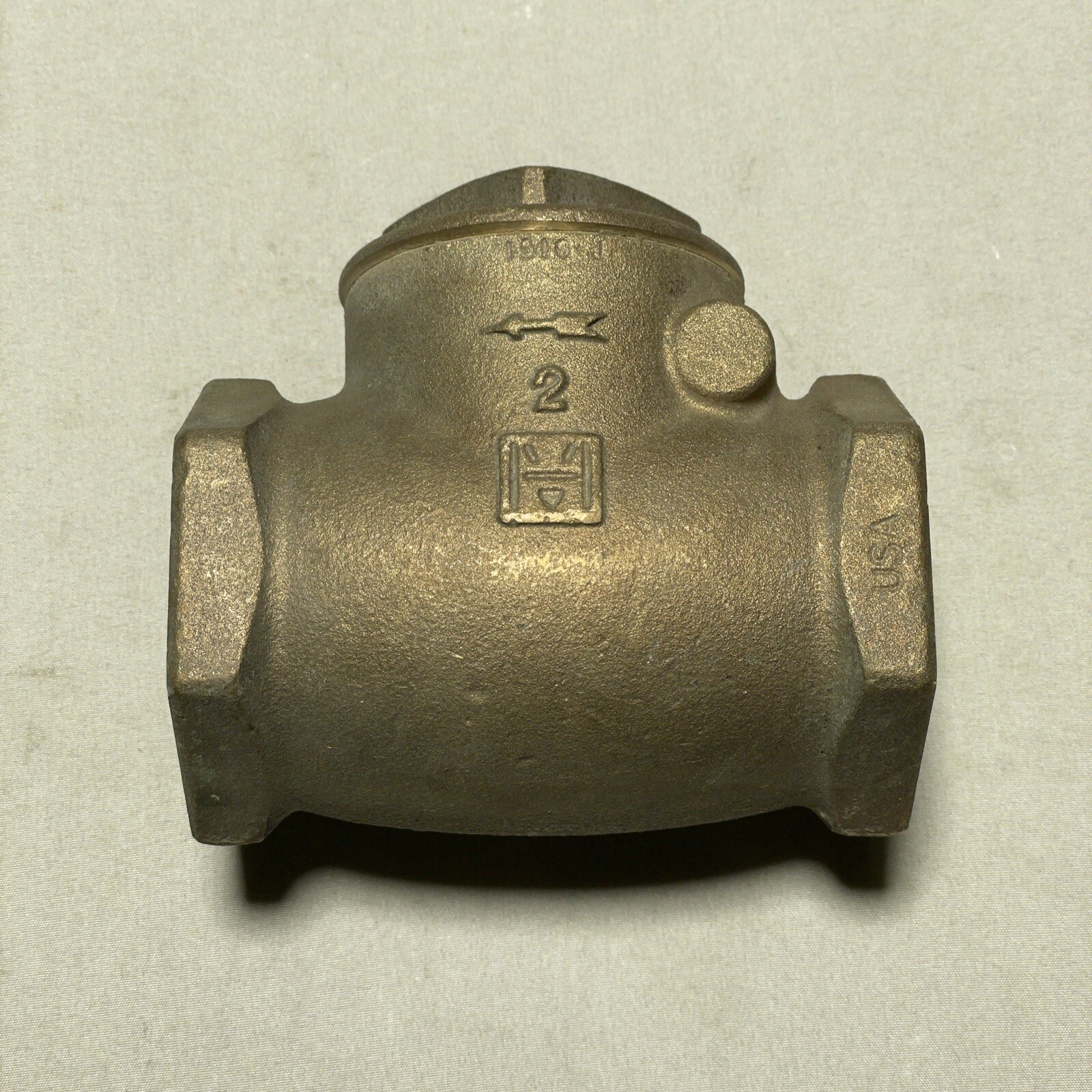 Milwaukee 2″ Check Valve, 125 SWP-200WOG, Threaded Ends, T-Body IJ-2973-F8