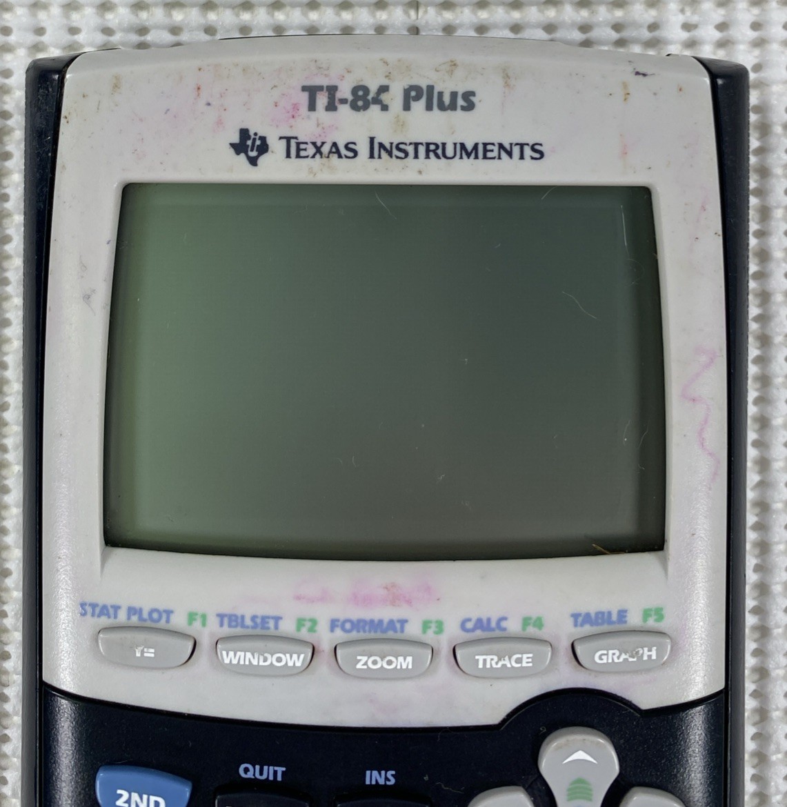 Texas Instruments TI 84 Plus Calculator and Cover