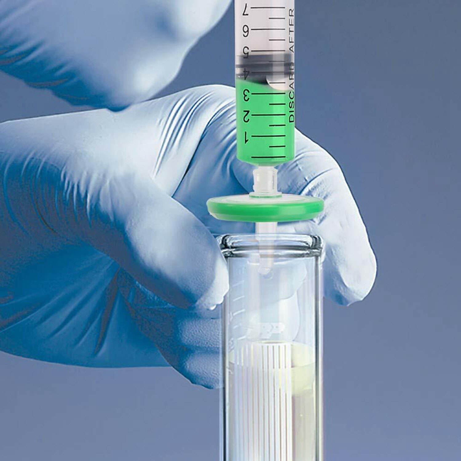 100pcs PES Syringe Filter 13mm 25mm Diameter, 0.45 um 0.22 μm Pore Size HPLC Lab
