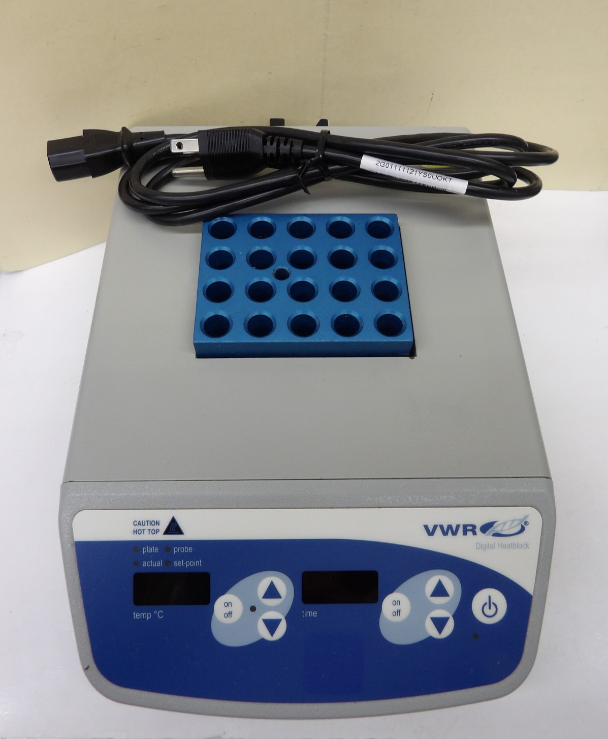 VWR 12621-084 Digital Block Heater 120 120V, 110W, 0.9A, 50/60Hz, 1 Phase