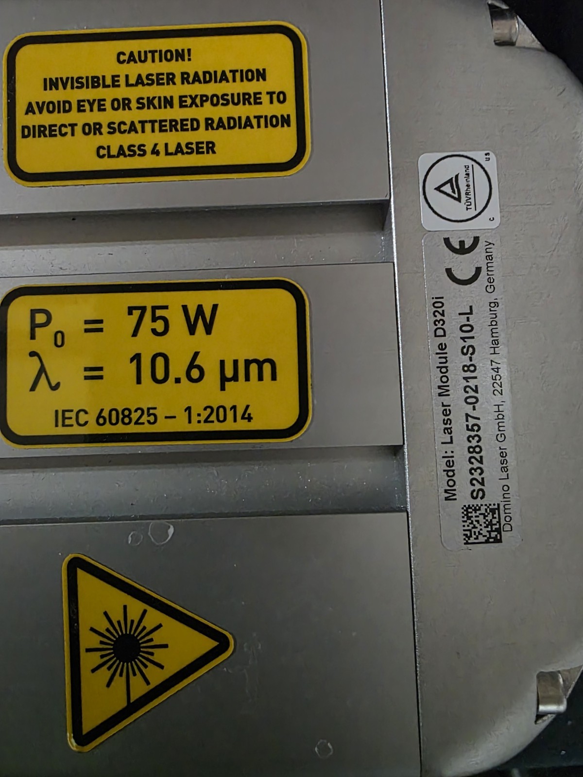 Domino D320i CO2 Laser Marking System w/Scan-Headi-Tech 10mm D-series