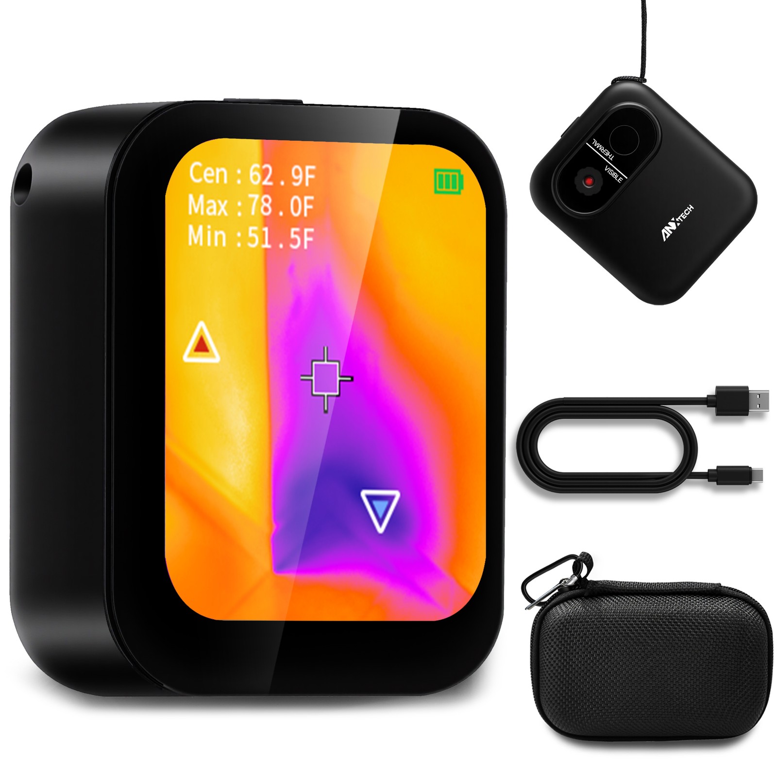 ANXTECH 128×96 IR Resolution Mini Thermal Imaging Camera for Home Inspection