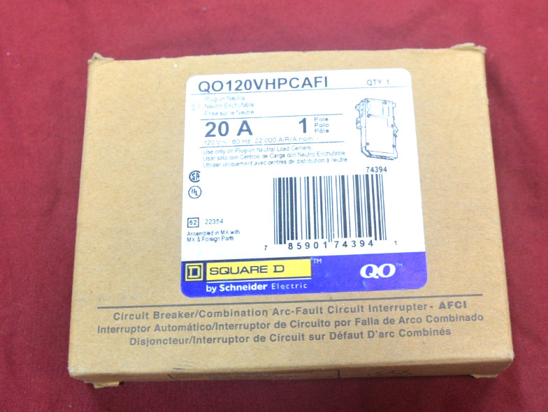 SQUARE D QO120VHPCAFI