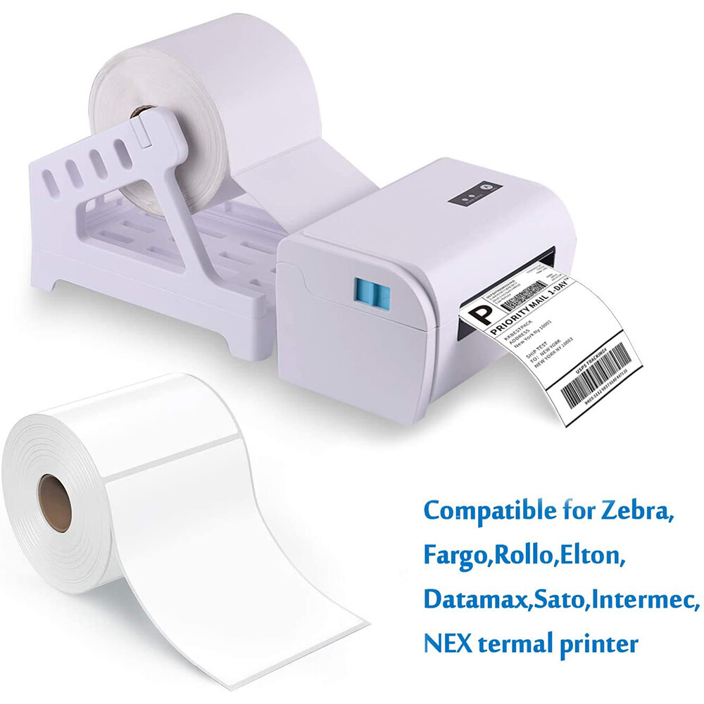 20 Rolls 4″x6″ 250 Direct Thermal Shipping Labels For Zebra Eltron ZP450 LP2844
