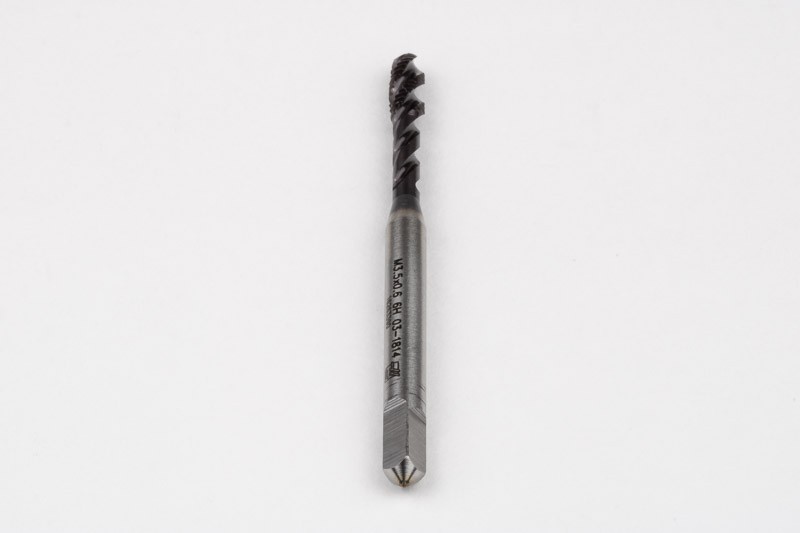 Haas M3.5×0.6 M HSS-PM Spiral Flute Tap, 4mm Shank x 7mm Thread Length, 2.5XD