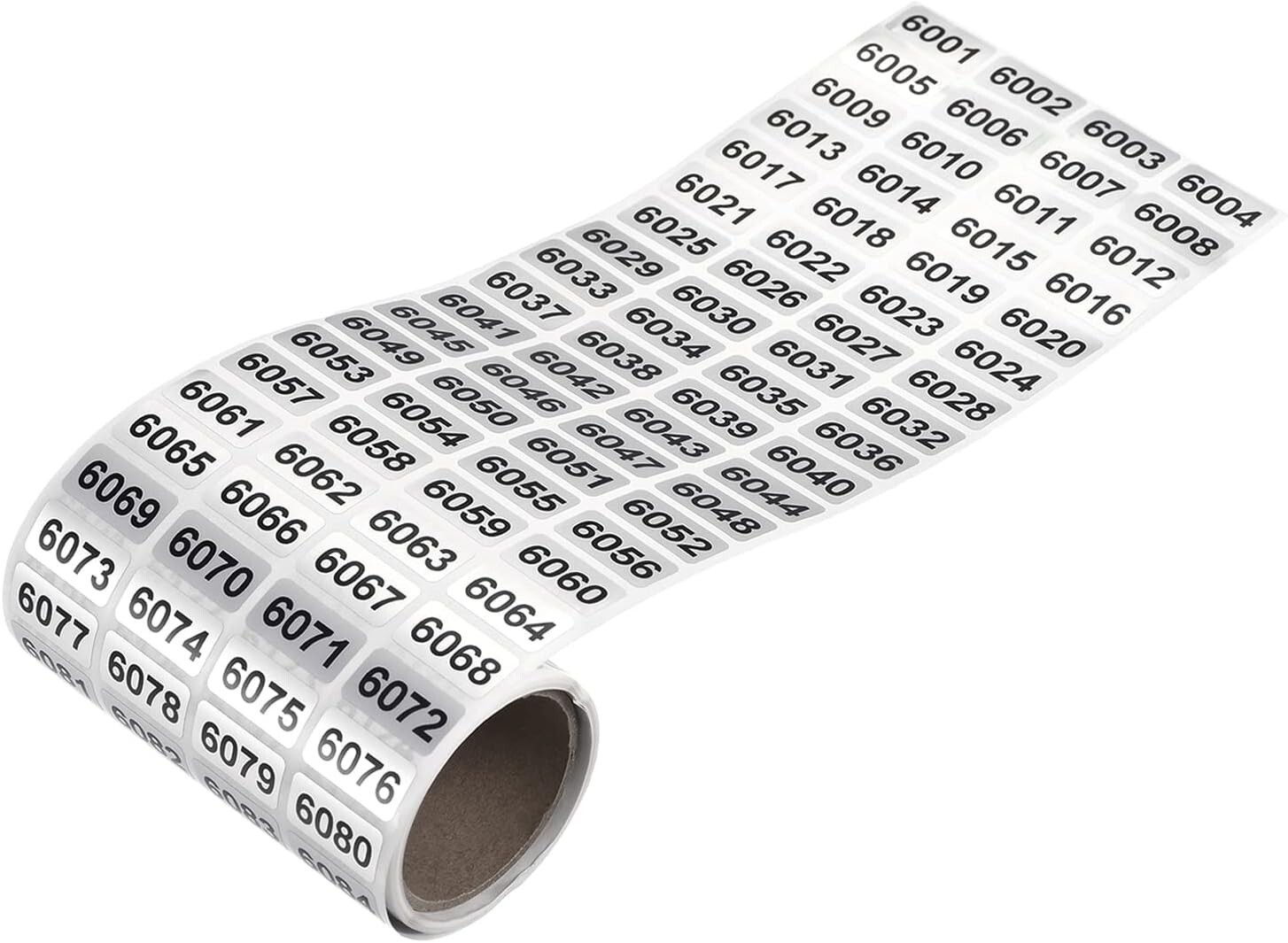 1-20000 Consecutive Number Label Stickers Inventory Control Adhesive Waterproof