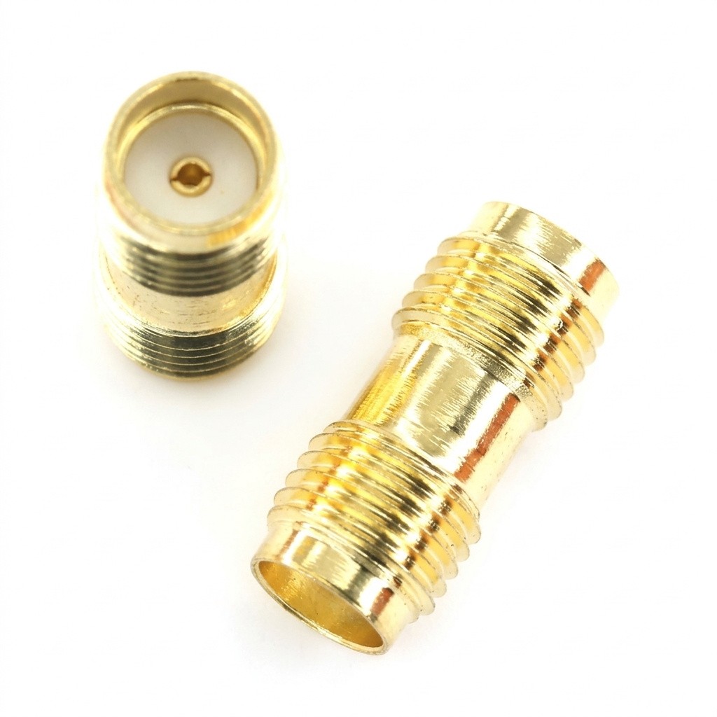 2 Pack SMA Female to Female Coupler Adapter Barrel Connector RF Antenna