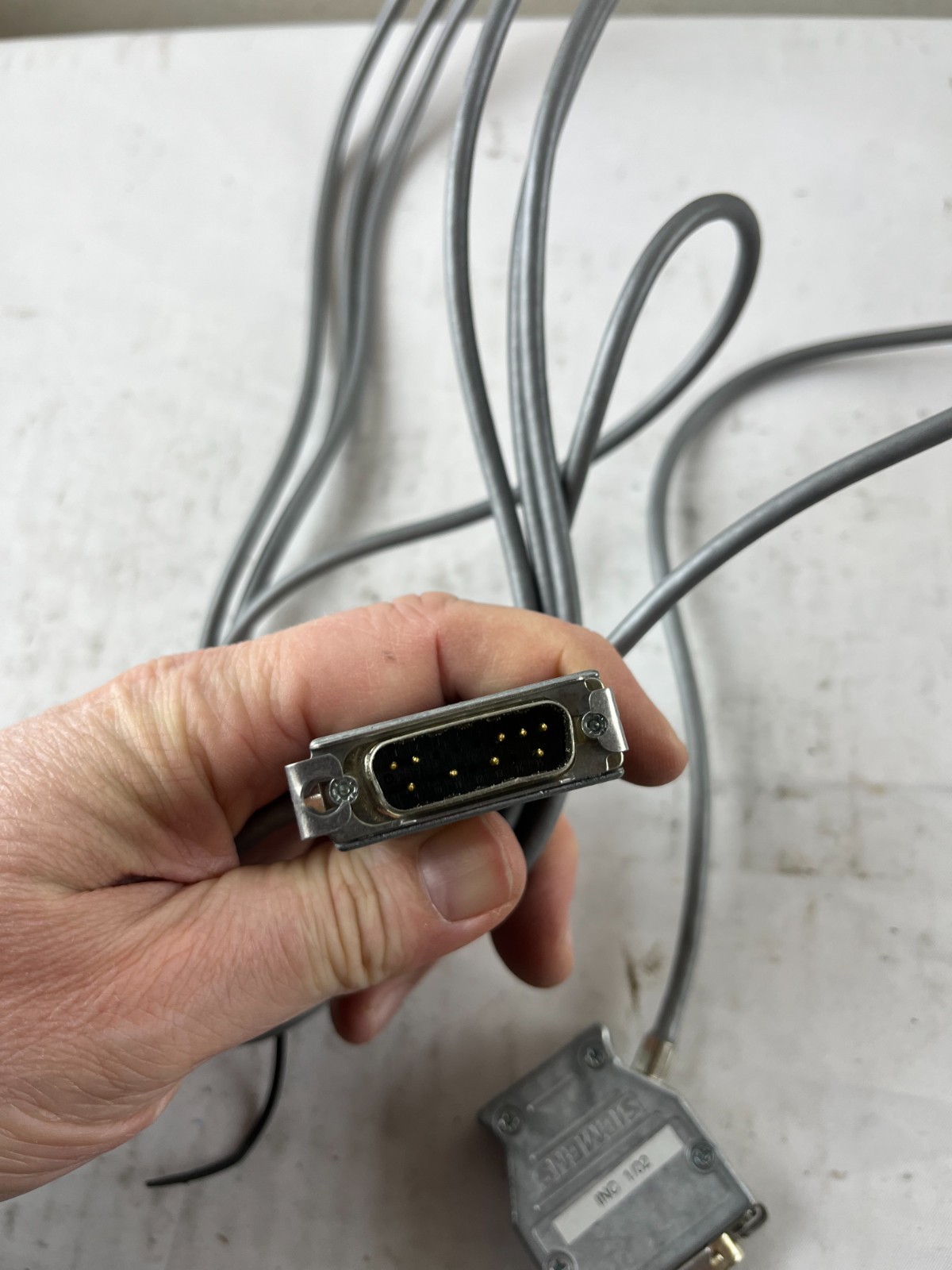 Siemens TTY Cable TDI OP TTY aktiv INC 1/02 PLC HMI Interface Cable Used Spare