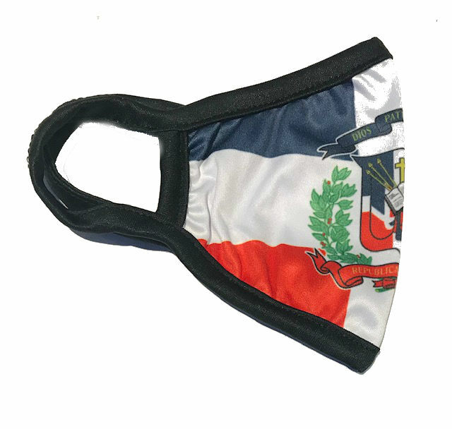 DOMINICAN REPUBLIC COAT OF ARMS – FLAG REUSABLE MASKS – CP BRAND – BREATHABLE