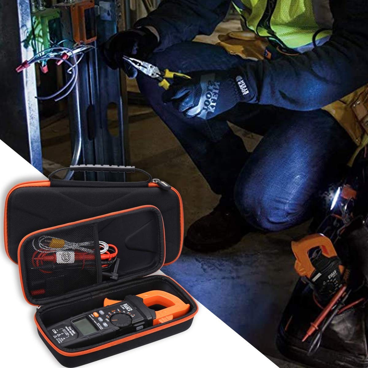 Hard Storage Carrying Case for Klein Tools CL800 Digital Clamp Meter
