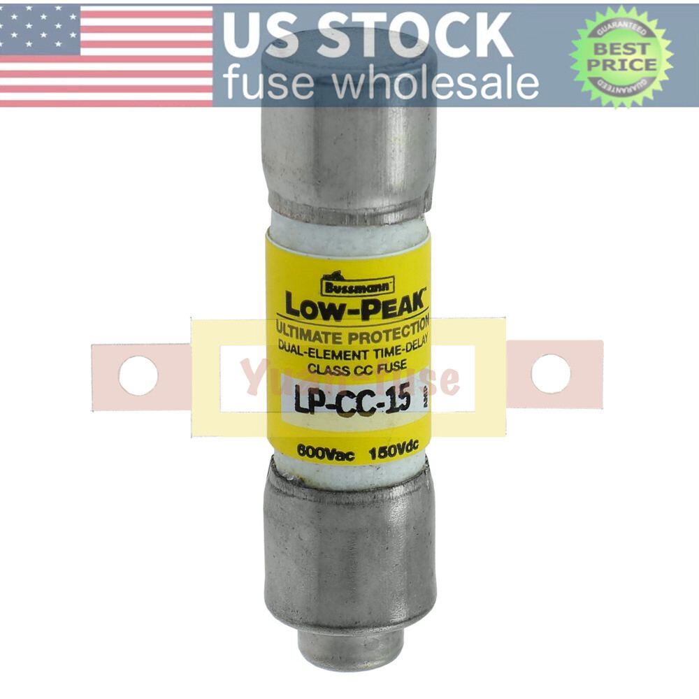 10PCS LPCC15 New Bussmann LP-CC-15 15A 600Vac Time-delay Fuse Fast Delivery