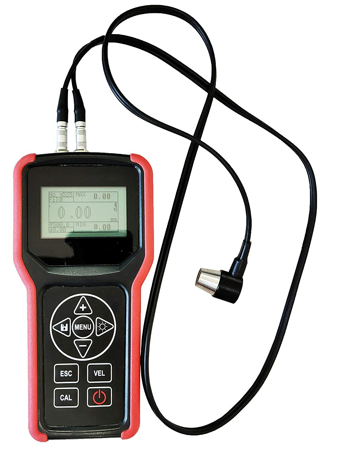 Ultrasonic Thickness Gauge Tester for Metal Plastic Glass 0.03 to 15.74 Inch