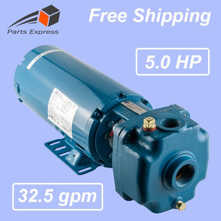 BURKS WATER PUMP# 350CS9M-FE, 5HP, 32.5 GPM, 3-PHASE, 208/230/460V, RPM 3450