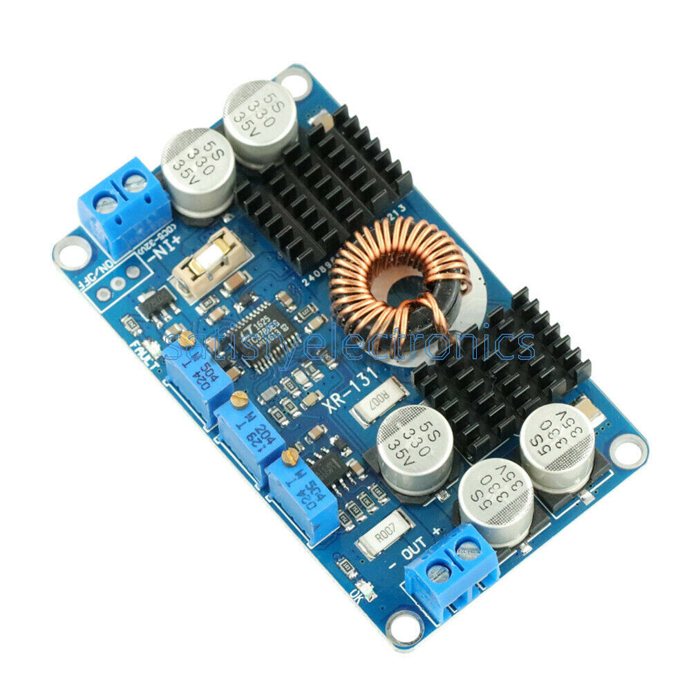 DC 5V-32V to 1V-30V 10A LTC3780 Automatic Step Up Down Regulator Charging Module