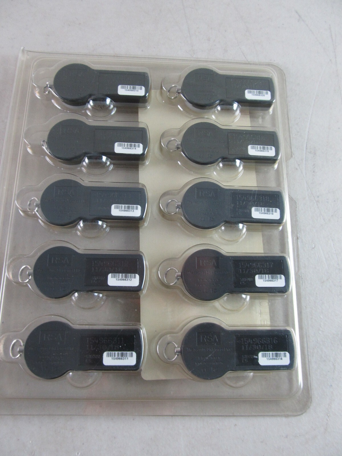 RSA SecurID SID700 Security Token (10 pack) New 11-30-2018