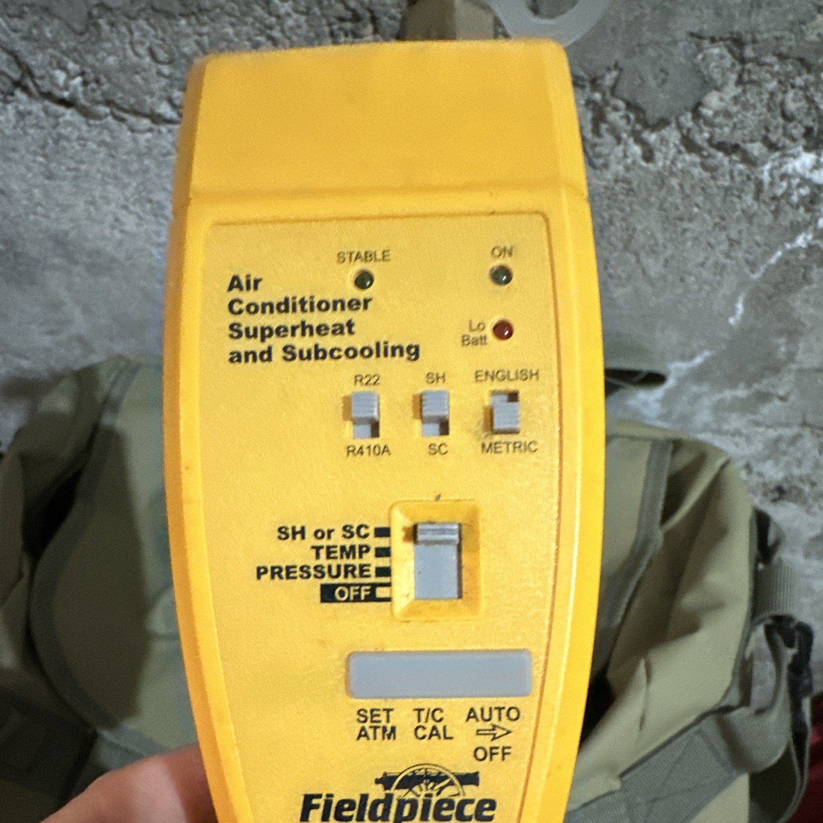 Fieldpiece ASX14 Digital Superheat/Subcool Gauge R22/R410A Micron Yellow