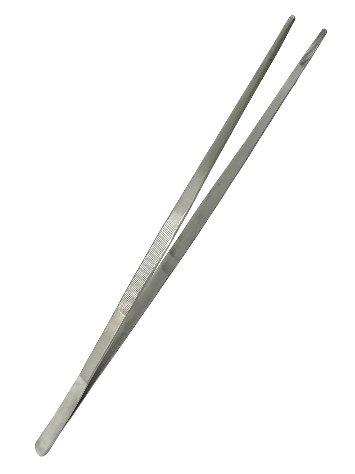 24″ Thumb Dressing Forceps, Serrated, Long Jumbo Tweezers for Aquascaping