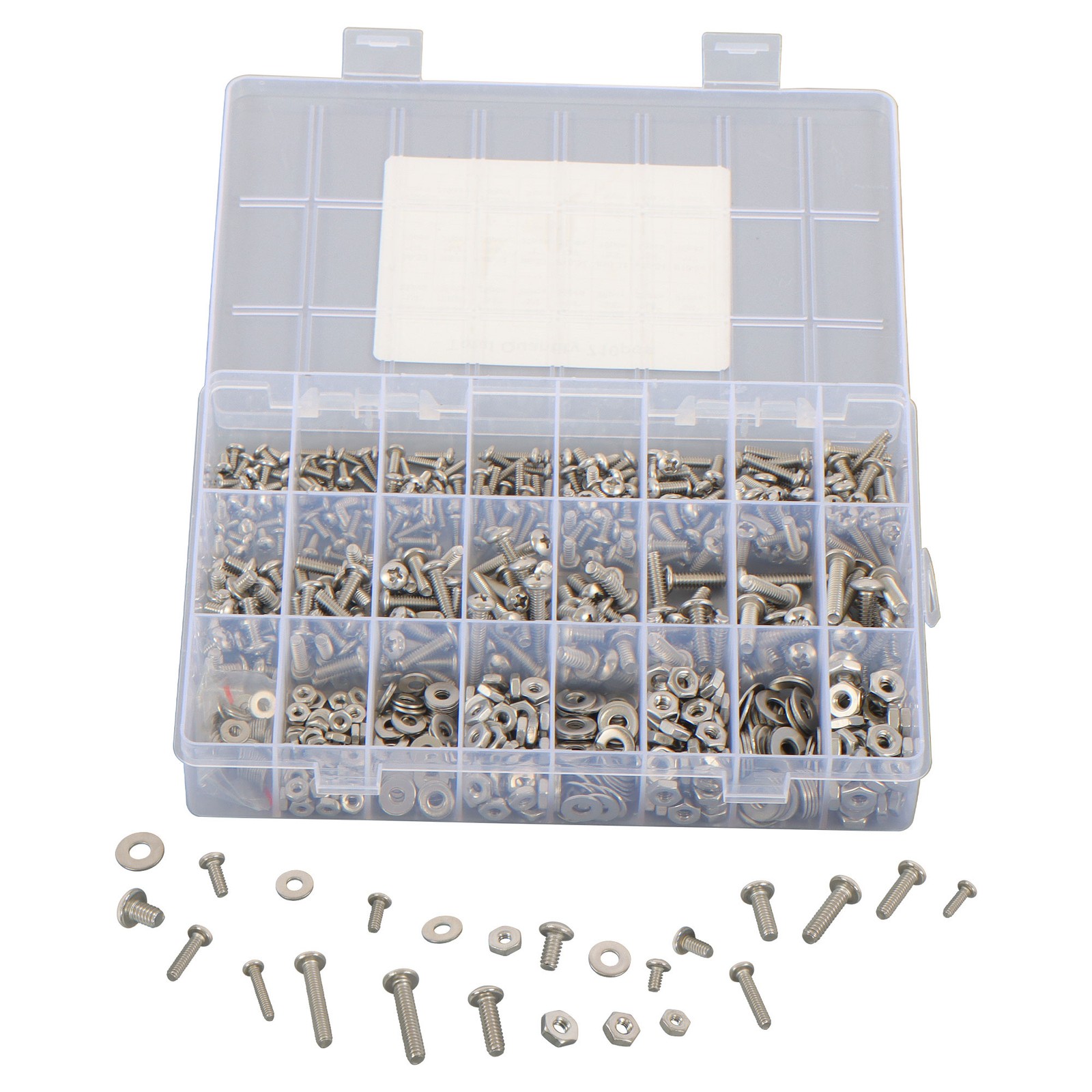 710pieces Machine Screw Assortment Assorted Nuts Bolts and Flat Washers Kit