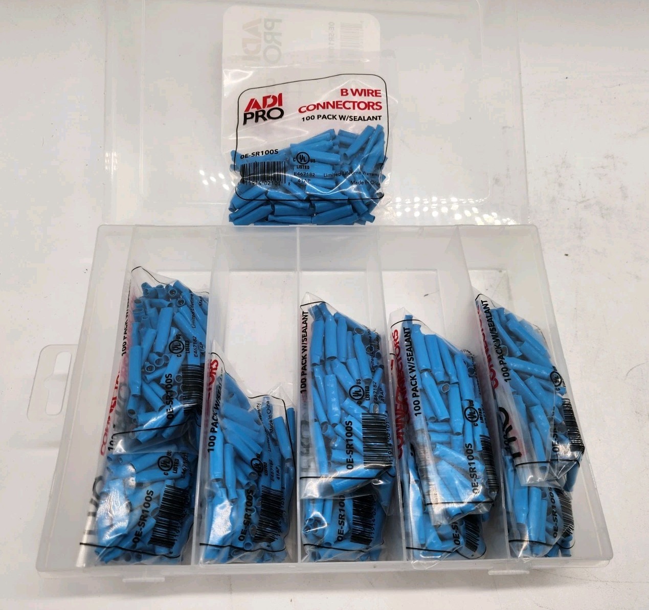B Wire Connectors w/ Sealant 1000 Pack Gel Filled Waterproof Telecom Splice