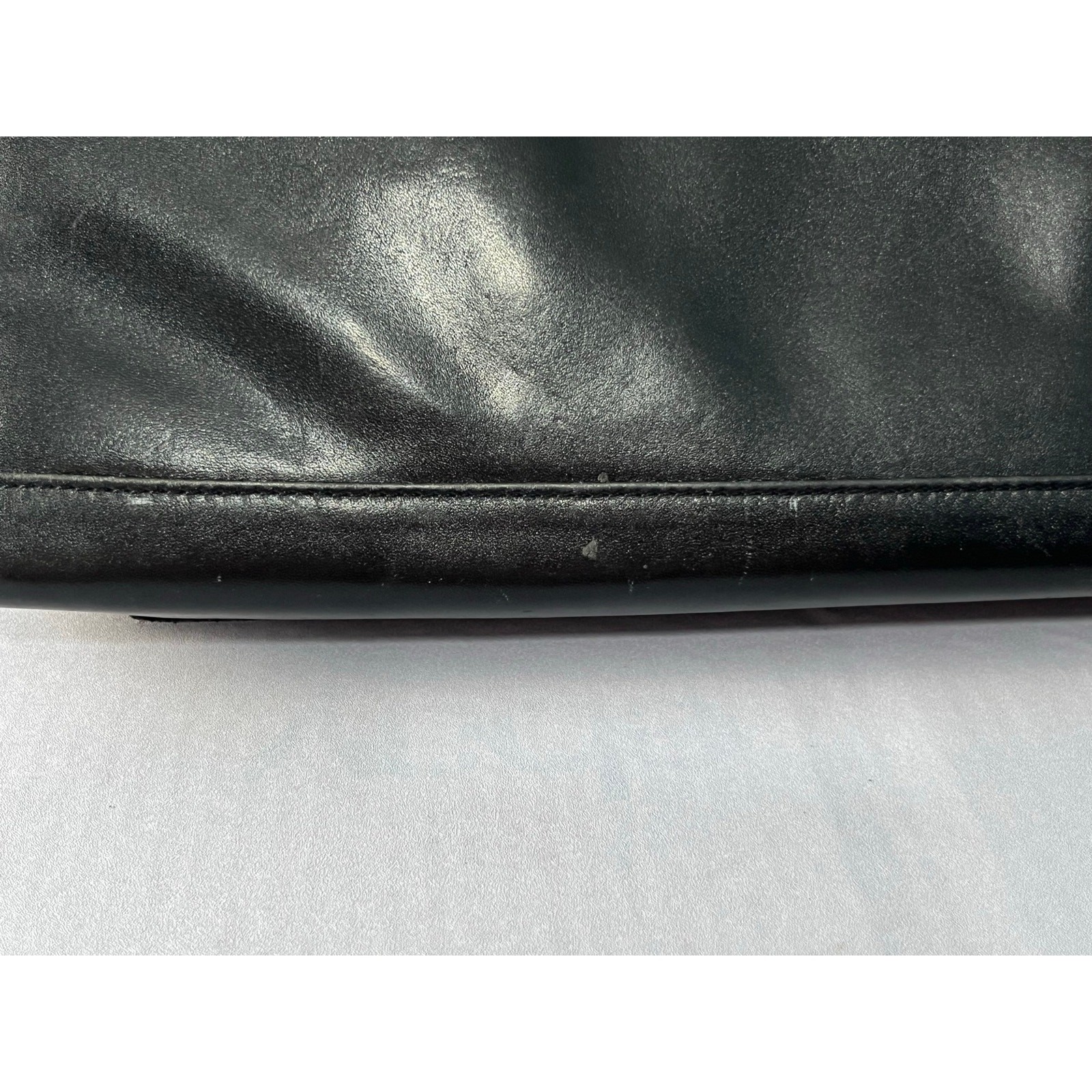 VTG Franklin Quest Black Leather Planner Binder 9.5”x11.5” Office Academia