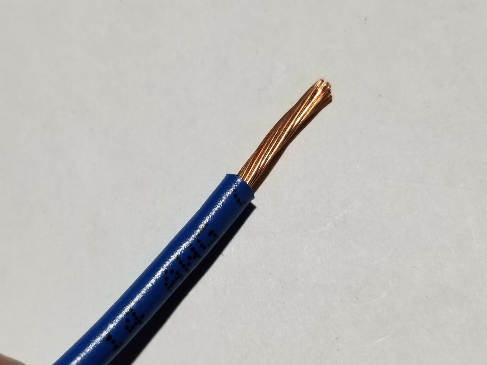 Carol 76812 #14awg Stranded Bare Copper PVC Hook Up Wire AWM MTW Blue /50ft