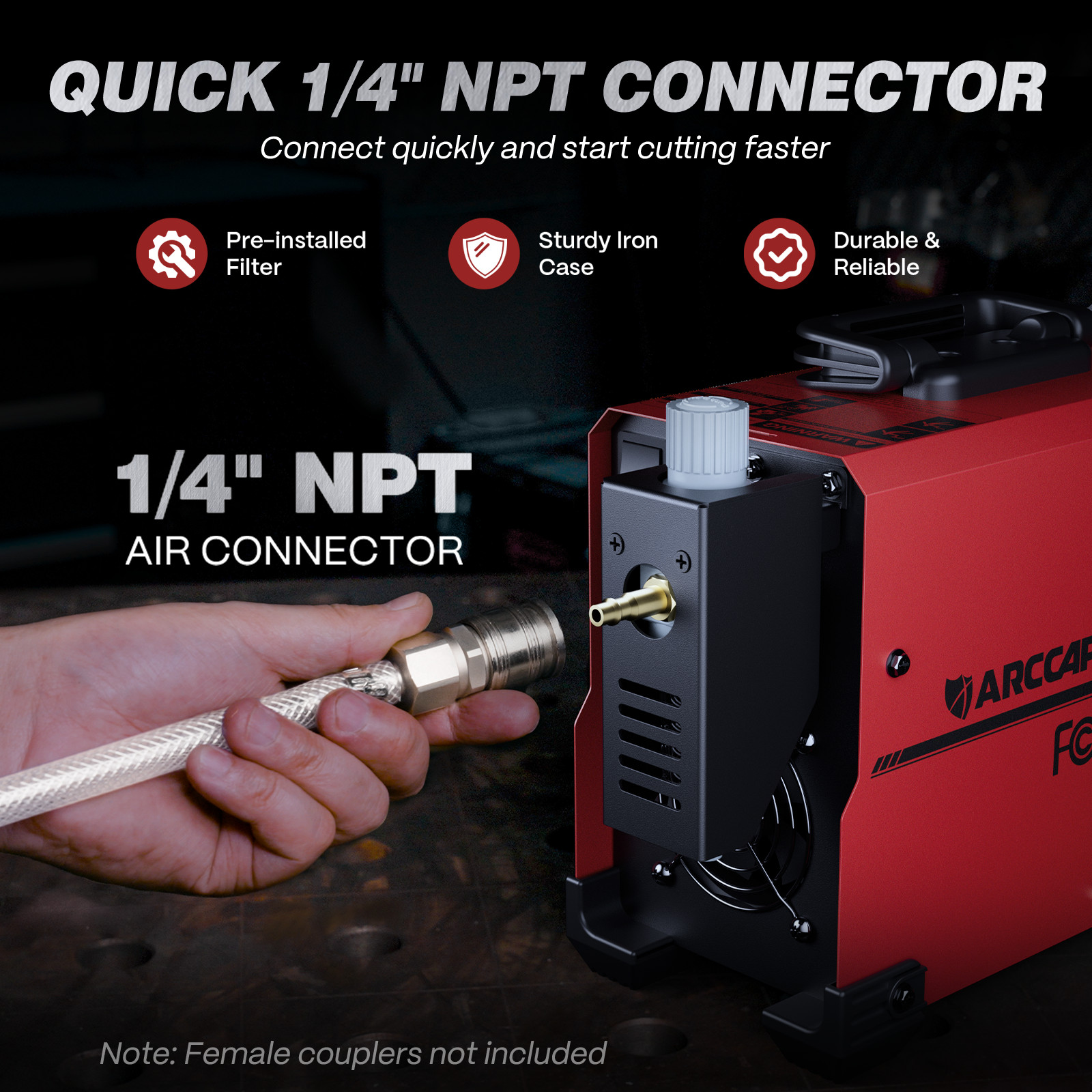 ARCCAPTAIN 60A Plasma Cutter Non-Touch Pilot Arc Plasma Cutting Machine 110/220V