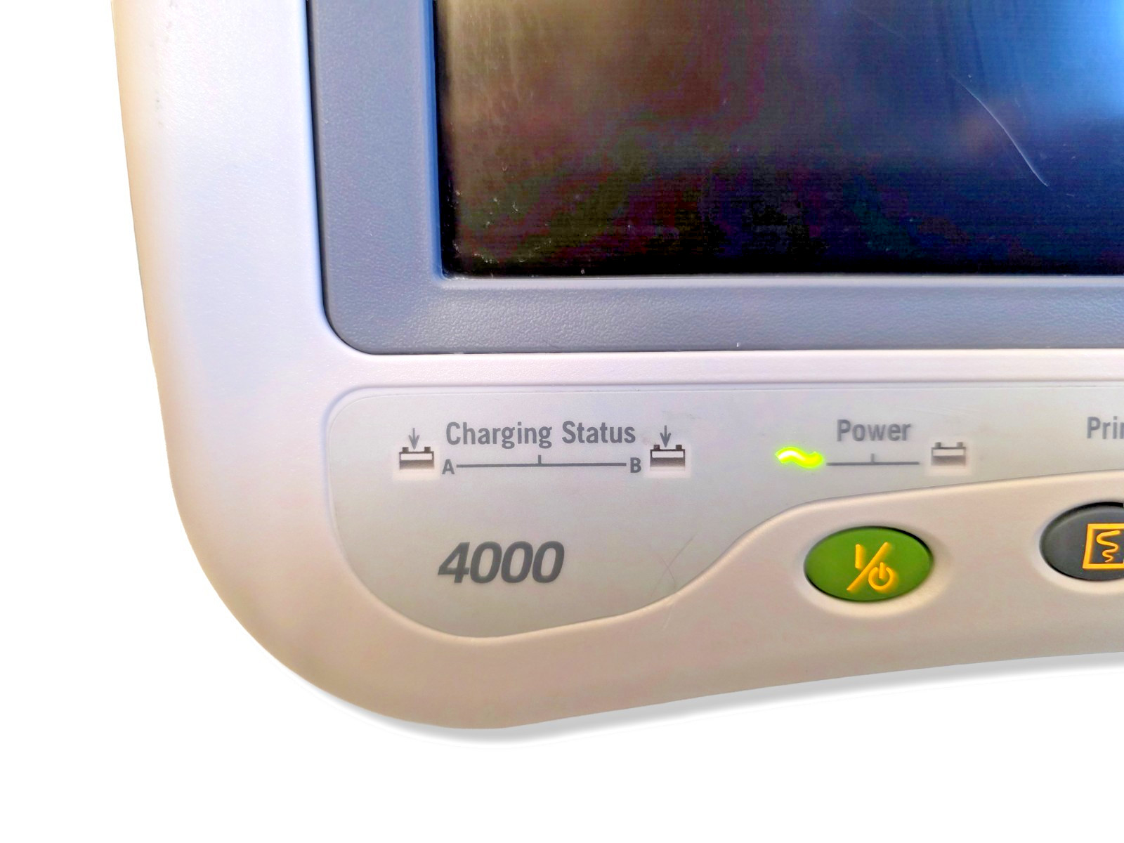 GE Dash 4000 Patient Monitor Vital Signs Hospital Display Powers On w/ Cord