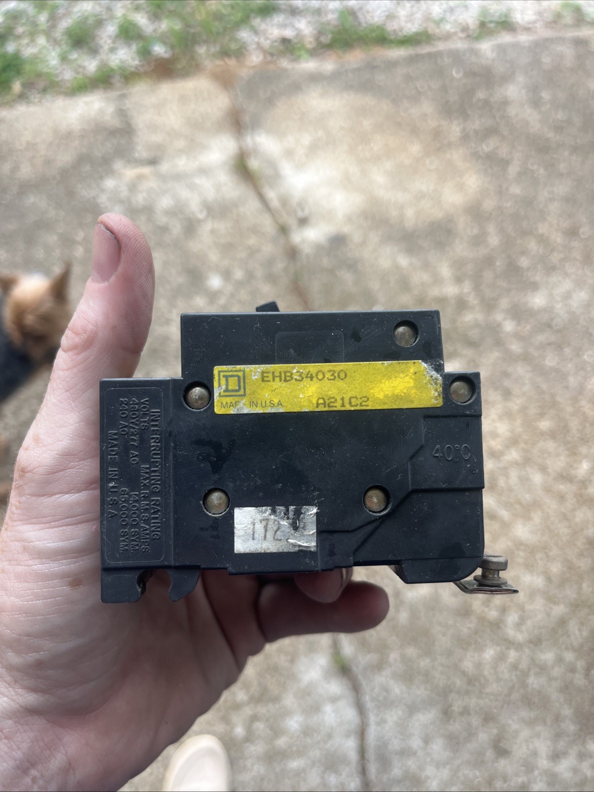 Square D EHB34030 3 Pole Circuit Breaker