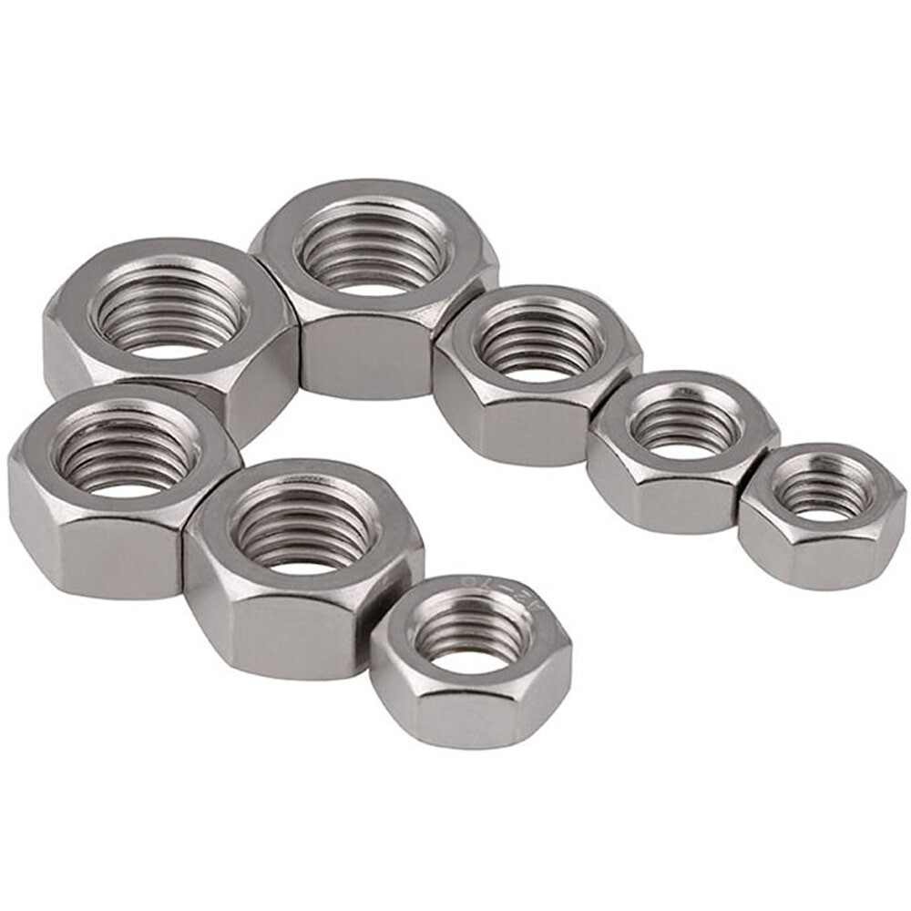 M2 M2.5 M3 M4 M5 M6 M8 M10 M12 M14 M16 M18 M20 Stainless Steel Hex Nuts DIN 934