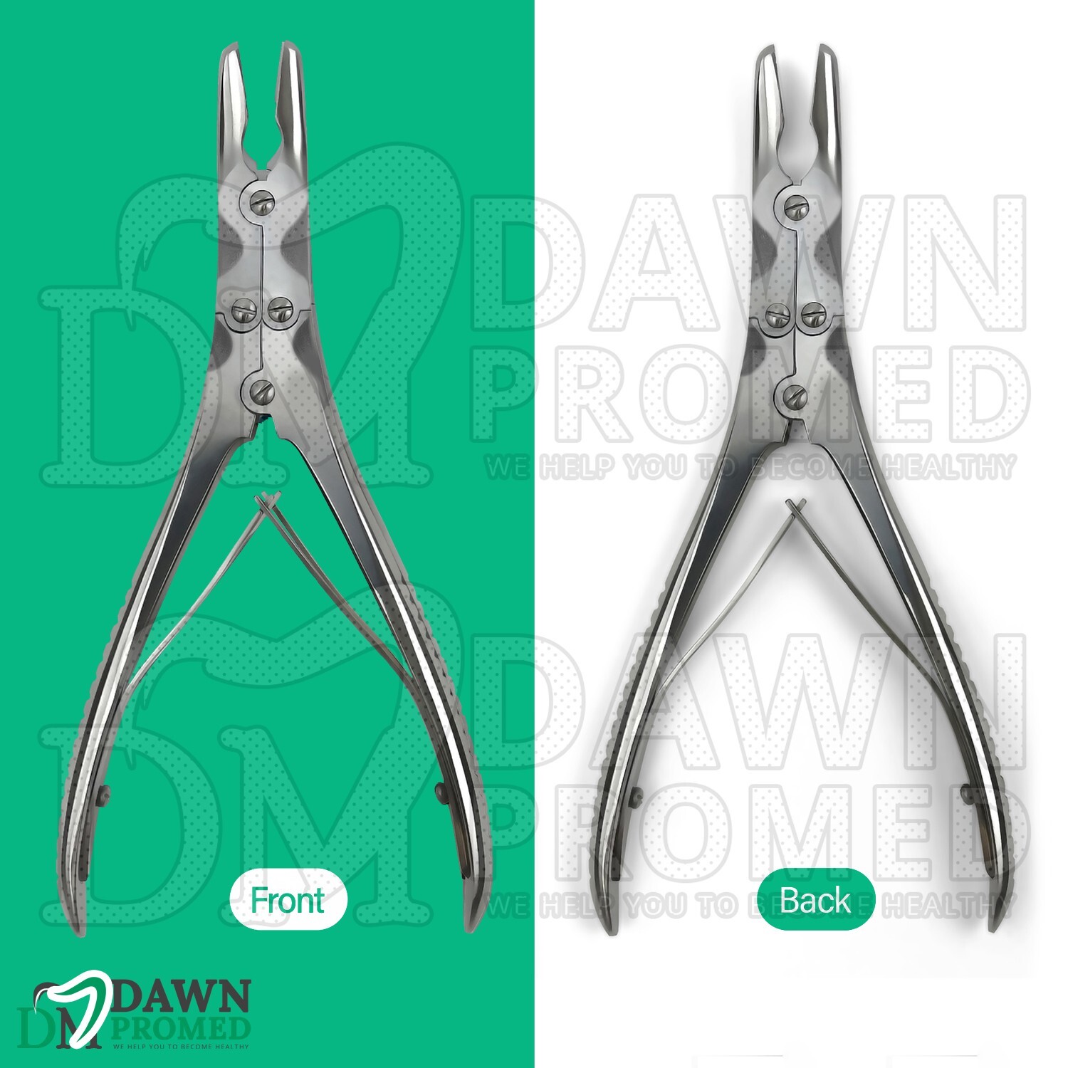 Beyer Bone Rongeur Straight 3.5mm Bite 7″ Double Action Orthopedic Instruments