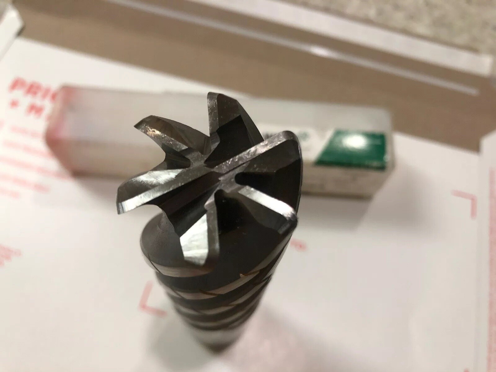 NEW WIDIA HANITA 6233063 HSS END MILL 1. 1/4 x 1. 1/4 x 3 x 5.80 6F CO .125R