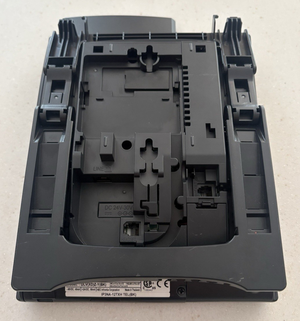 NEC IP3NA-12TXH TEL(BK) DLV(XD)Z-Y(BK) 0910044 UX5000 Phone Black 90Day Warranty