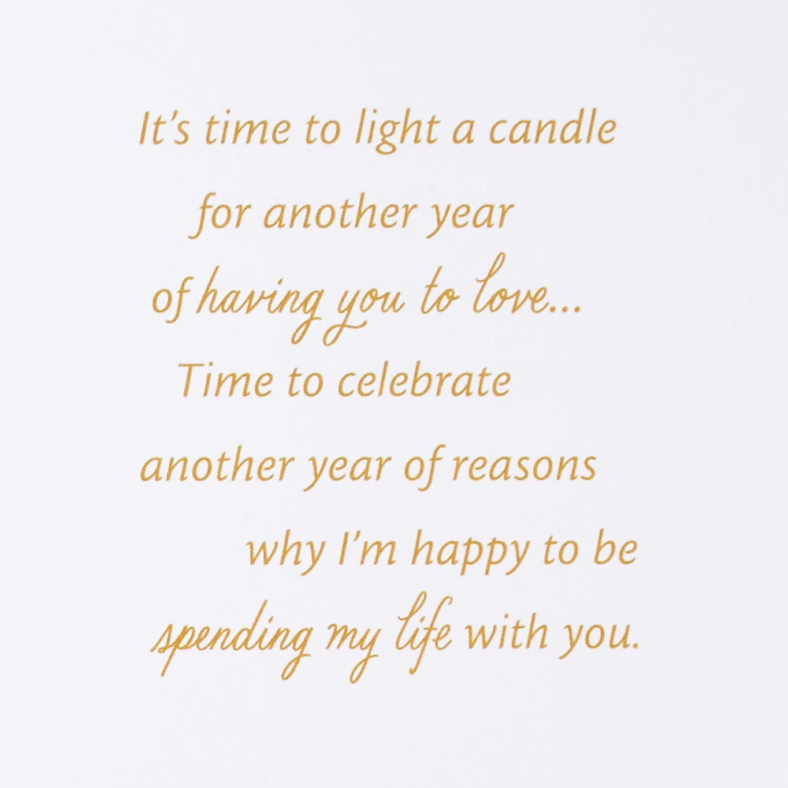 Hallmark Birthday Card for Husband, Wife, Boyfriend, 5 x 7.25 inches, My Love