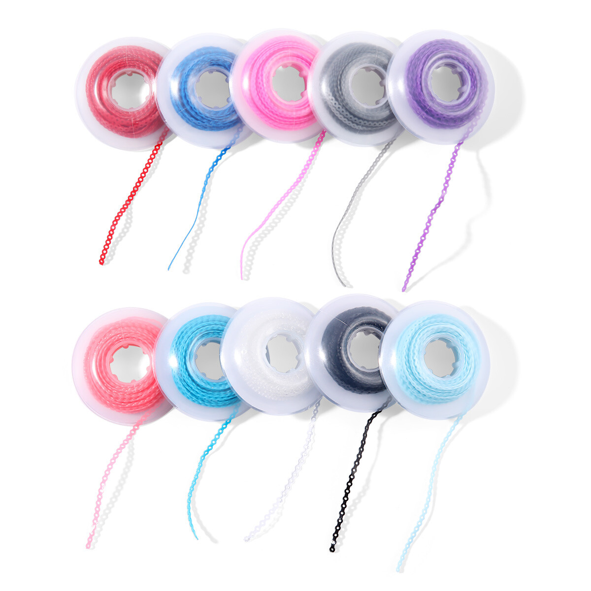 Dental Orthodontic Power Chains Braces Rubber Bands Elastic Short/Long/Closed