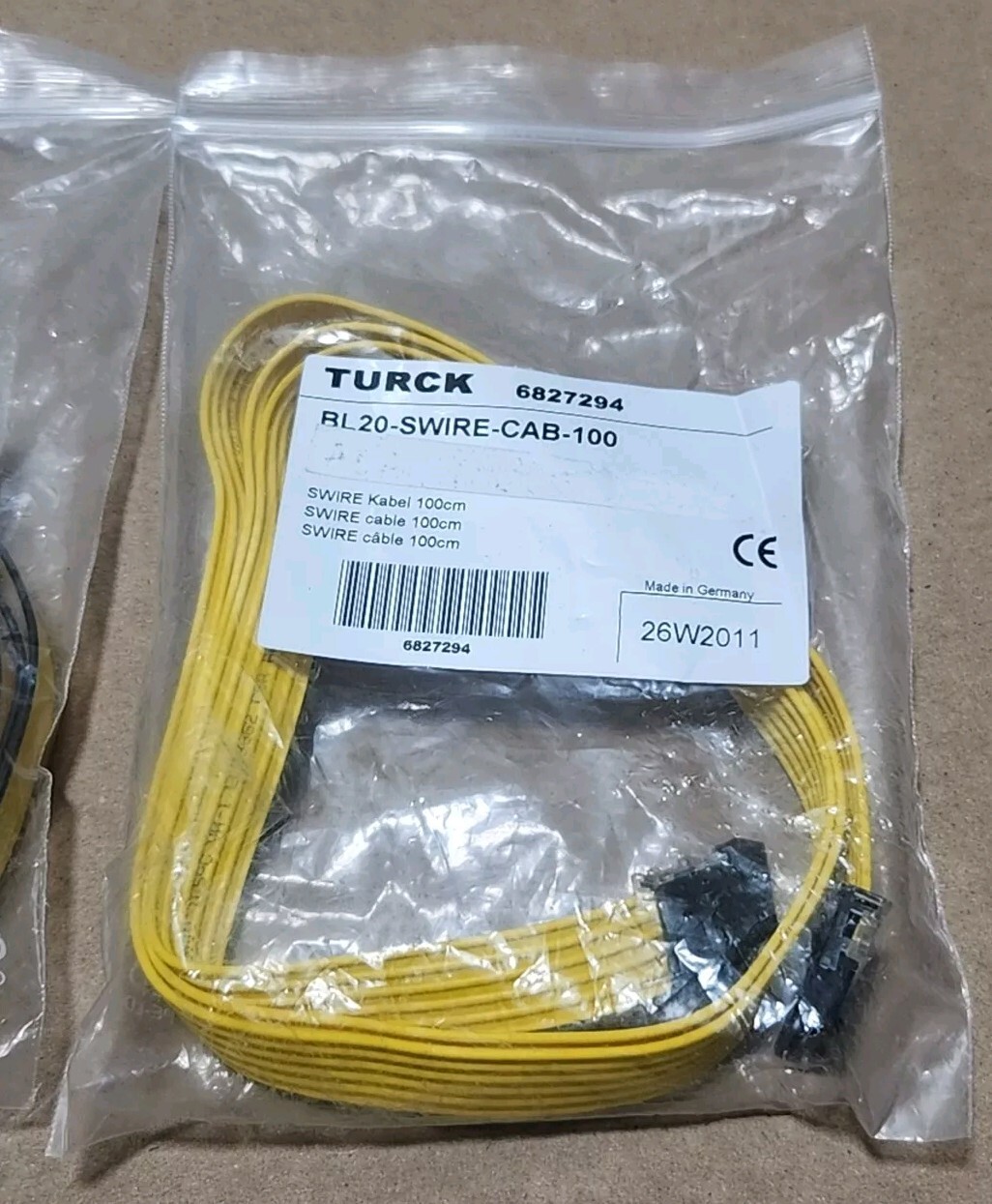 (3) *NEW SURPLUS* Turck BL20-SWIRE-CAB-100 Swire Cable 100cm 6827294 + Warranty!