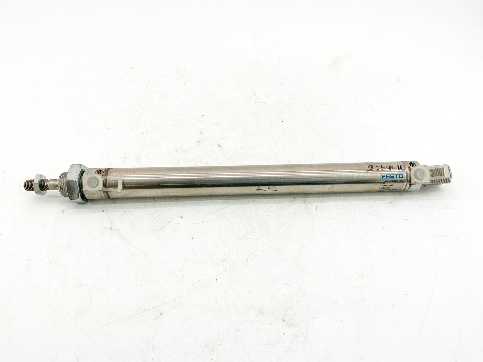 New Festo DSNU-25-225-PPV-A Pneumatic Cylinder 25mm Bore 225mm Stroke – No Box