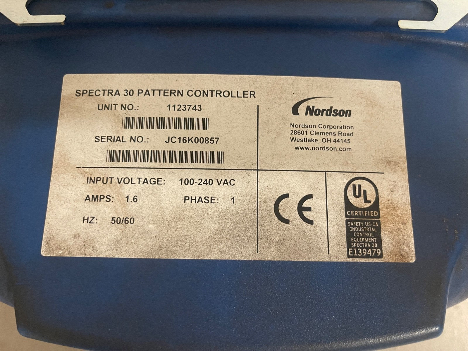 Nordson 1123743 Spectra 30 Pattern Controller – NO Screen