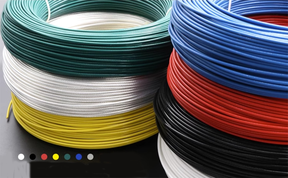 Multicolor PTFE Wire Cross-sectional 0.12mm² ~2.5mm² Silver Plated Copper Cable